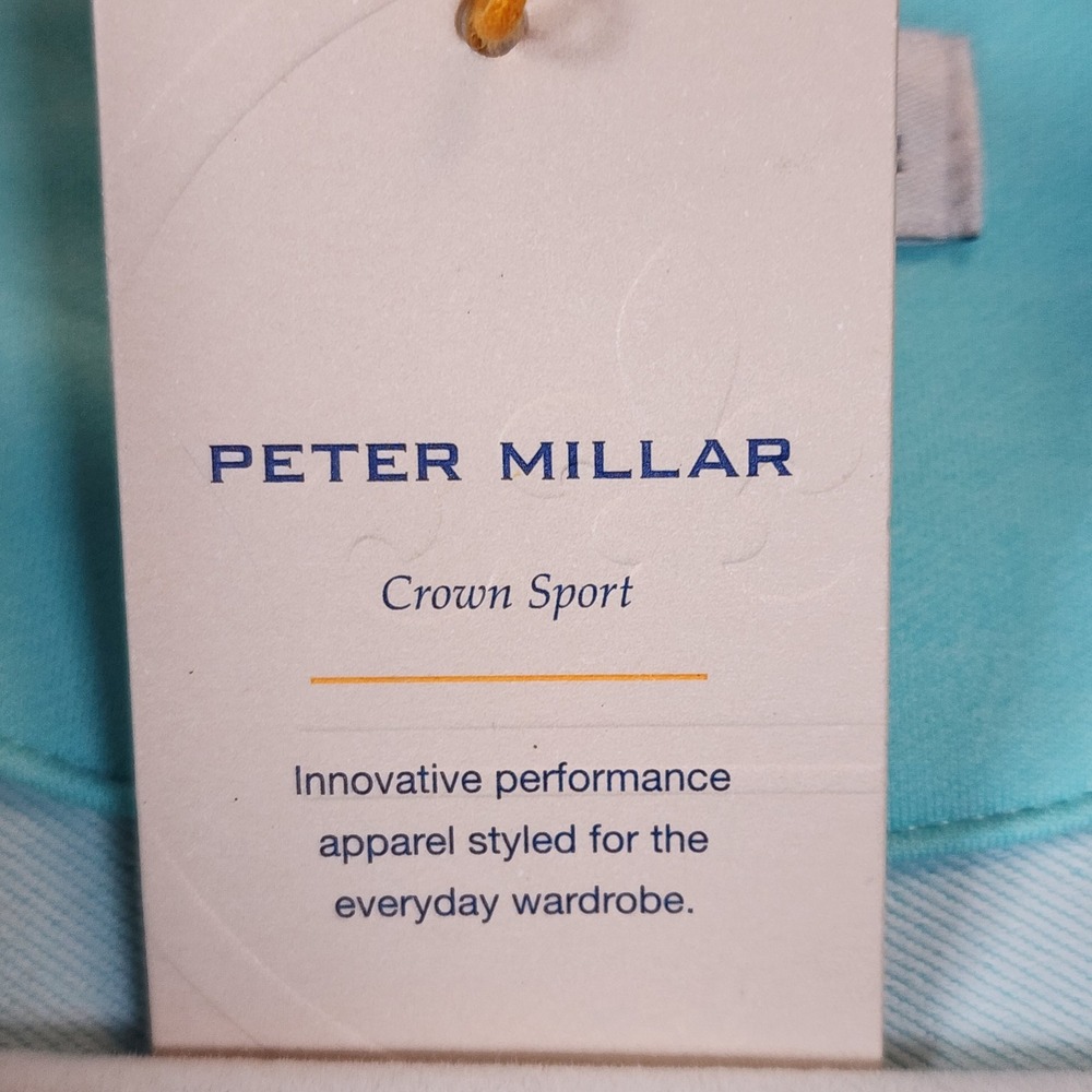 NWT Peter Millar Perth Men's Golf Performance Athletic Quarter Zip Pullover S - Picture 8 of 12